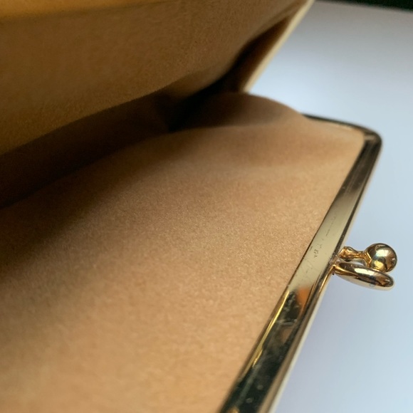 Vintage Stitched Boho 70s Clutch In Orange and Pink - Picture 11 of 13